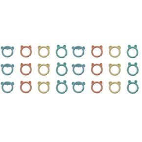 Ingenuity Sheppy's Squad Toy Links for Newborn and Up, 12 Links, Plant-Based and BPA-Free Materials, Multi-Texture (Pack of 2)