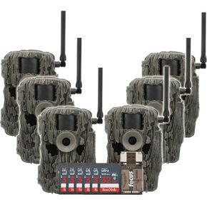 Stealth Cam 36MP Fusion Max Cellular Trail Camera with 80 Feet Detection Range with 32GB Memory Cards and Card Reader (3 Items)