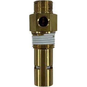 American Made Brass Replacement In-Tank Check Valve for Campbell Hausfeld CV221500AJ. 1/2" Compression Top Inlet, 1/2" MNPT Outlet, Tapped with One 1/8" FNPT Side Unloader Port