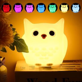 Loveruis Night Light Cog Dog Lightly 1/3 ساعة مصباح مؤقت مصباح الحضانة قابلاً للذوق 16