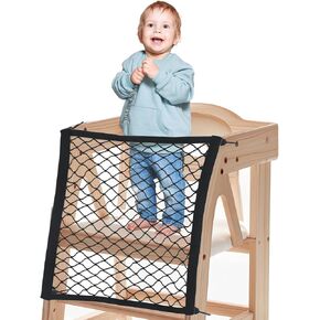 Toddlers Tower Safety Net Safety Guard for Toddlers Kids Playtime Protective Netting for Kitchen Toddlers Tower Learning Standing Tower Kitchen Step Tool Toddler Tower Accessories