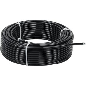 LokoCar Nylon Air Line 100ft 1/4" OD Pneumatic Nylon Tube DOT Approved SAE J844 Airline For Air Brake Tubing or Fluid Transfer Black