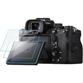 A1 II Glass Closp متوافق مع كاميرا Sony Alpha 1 II / A7R5 A7R V ، واقي شاشة صلابة 9H ، ملحقات مضادة للخلع (3 عبوات)
