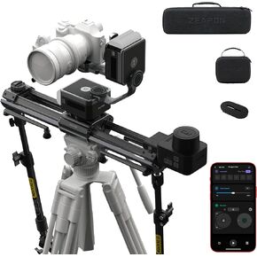Zeapon Micro3 E700 Double Distance Motorized Camera Slider with PONS PT Motorized Pan Head Carrying Case Included