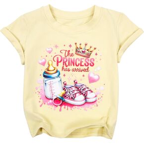 Magic Kingdom Shirts for Toddler Girls Princess Castle Shirt Fairest of Them All Tee Cute Graphic Short Sleeve Tops