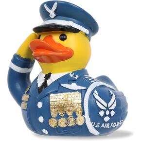 Veteran's Tribute Army Ducks in Uniform - Mini Military Rubber Ducks for Veterans Day Decorations & Gifts (Marine Corps)