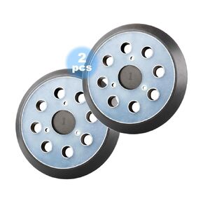 2Pcs 5 inch 8 Hole Loop Orbital Sander Pad for Dewalt Orbital Sander DW421, DW422, DW423, D26450, D26451/K, D26453/K, for Porter Cable 343k, 343VSK, 390K, 382 for Makita BO5021/K, BO5030/K, BO5031/K