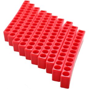 10PCS 12 Holes Hexagonal Screwdriver Storage 1/4 inch Position Storage Flexible Plastic Portable Bit Holders Batch Header Organiser for Screwdrivers and Drill Bit Tool