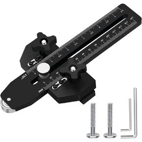 Thin rip jig Table saw jig guide. Adjustable thin band repeat cutting guide, metal table saw fitting Quick band saw jig 3/8 "x 3/4" T slot