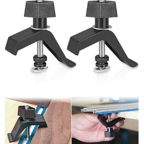 KMA7520 Universal Track Clamps Used for Accu-Cut Products, Adaptive Cutting System, A Shop-Made Jig or Fixture, for Kreg Trak Products (2 Pack)