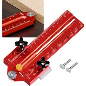 Thin Rip Jig Table Saw Jig Guide, Making Repetitive Narrow Strip Cuts, Fit for 3/4" x 3/8" Slots, for Table Saw Band Saw Router Table Woodworking Tools Table Saw accessories
