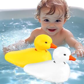 Duck Bathtub & Pool Toys - Realistic Walking Duck | Waterproof Baby Bath Toys, Gift for Toddler Boys & Girls