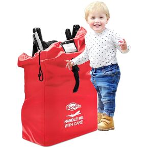 Travel Stroller Bag for Airplane, Black and Green, 47" H x 24" W x 15" D, Fits Most Large, Single, Double, Jogging Strollers,Waterproof, Heavy-Duty Protection, Easy-to-Carry Design