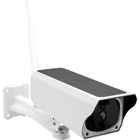 Wi-Fi Bullet Security Camera Outdoor,1080P RTSP IP WiFi Surveillance Camera, Humanoid Detect/ 2-Way Audio/Siren Alarm/SD Card/Night Vision, Weatherproof IP66 Metal Case (White)