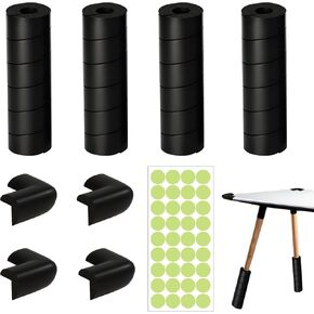 4pcs Bed Frame Feet Protectors,4pcs No Sticker Models Bumper Corners, Suitable for Home Seat Belts DIY Self-Adhesive Glow-in-The-Dark Stickers