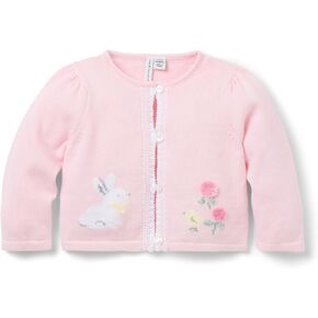 Janie and Jack Baby Girls' Bunny Cardigan (Infant)