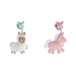 Itzy Ritzy Pacifier & Plush Llama and Unicorn Lovey Sets; 0 Months & Up