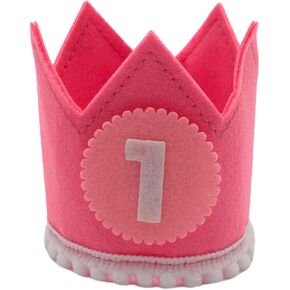 Monthly Baby Milestone Photo Prop Crown - Felt with Interchangeable Month Numbers - First Birthday Photo