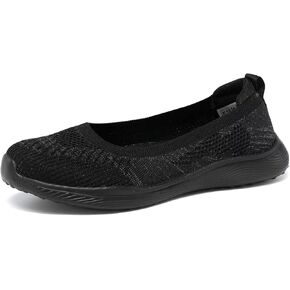 Women's Walking Shoes Breathable Lightweight Fashion Loafers Slip-Ons Sneakers Mesh Casual Ballet Flat Nurse Dress