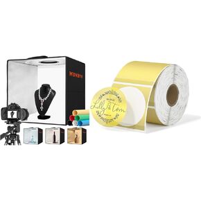Light Box Photography+Gold Transparent Thermal Stickers