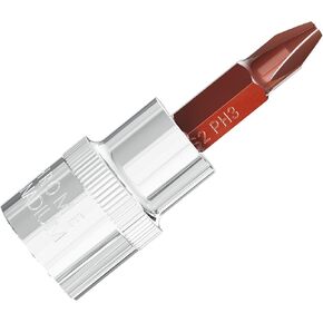 3/8 "Drive PH2 (#2) مقبس البت Phillips ، بتات مفك البراغي الصلب S2 المعالجة بالحرارة ، مقبس CR-V 1.9"
