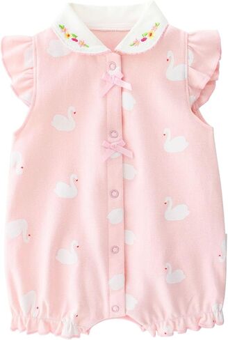 Baby Girl Romper Cute Cartoon Printed Short Sleeve One-Piece Romper Infant Summer Clothes 100% Cotton Jumpsuit in Kuwait