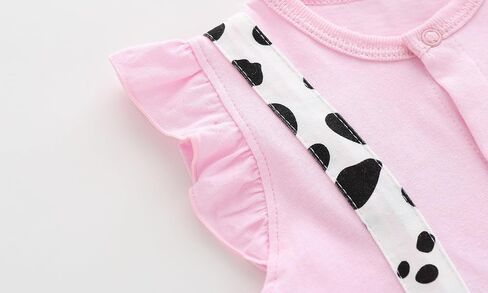 Baby Girl Romper Cute Cartoon Printed Short Sleeve One-Piece Romper Infant Summer Clothes 100% Cotton Jumpsuit in Kuwait