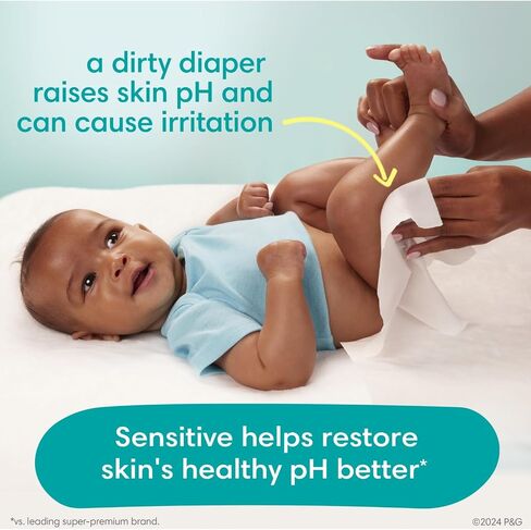 Pampers Pull On Cruisers 360° Fit Disposable Baby Diapers Size 4, 2 Months Supply (2 x 144 Count) with Sensitive Water Based Wipes 12X Multi Pack Pop-Top and Refill (1008 Count) in Saudi Arabia