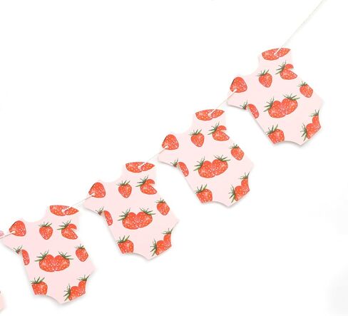 Banner Banner Strawberry - استحمام طفل الفراولة ، زخارف بويديبري ، لافتة تكشف الجنس (الفراولة) in Kuwait
