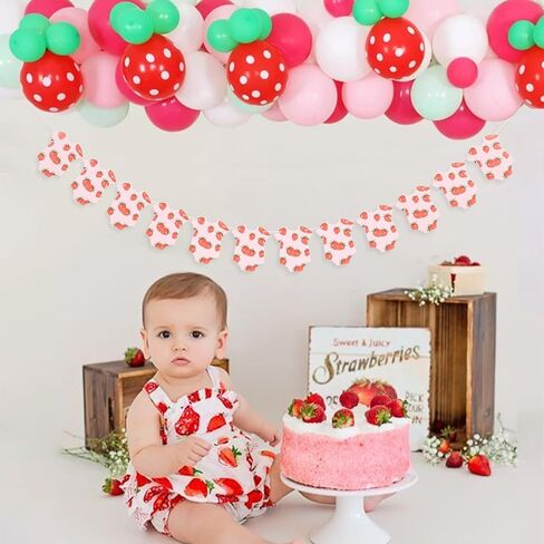 Banner Banner Strawberry - استحمام طفل الفراولة ، زخارف بويديبري ، لافتة تكشف الجنس (الفراولة) in Kuwait