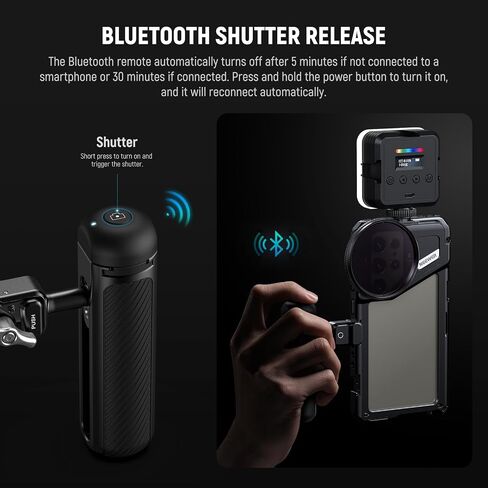 غلاف الحذاء البارد Neewer لـ PA045E قبضة مقبض مصراع Bluetooth (2 حزمة) ، واقي أحذية ABS + PC مع بطارية عملة معدنية CR2032 و phillips مفك البراغي ، RT005E in Kuwait