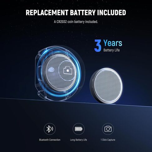 غلاف الحذاء البارد Neewer لـ PA045E قبضة مقبض مصراع Bluetooth (2 حزمة) ، واقي أحذية ABS + PC مع بطارية عملة معدنية CR2032 و phillips مفك البراغي ، RT005E in Kuwait
