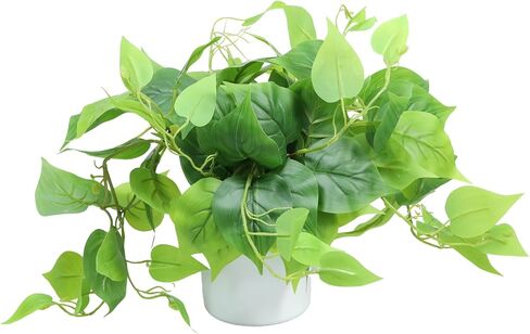 1 Pack Fake Hanging Plants, Artificial Small Potted Plants for Indoor Outdoor Aesthetic Office Living Room Shelf Decor,Desktop Green Decoration in Saudi Arabia