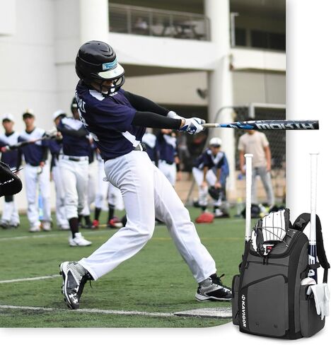 Baseball Bag for Youth and Adult, Softball Bag 50L Large Capacity Holds 4 Bats, Equipment Backpack with Shoes Compartment in Saudi Arabia