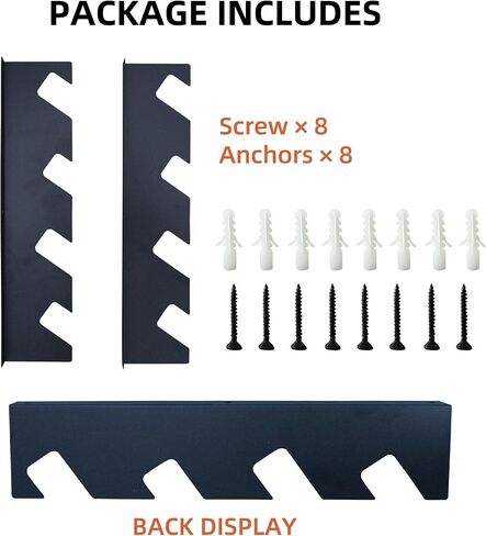 CZWL&HG Heavy-Duty Garden Tool Organizer Wall Mount – Garage Wall Storage Rack for Shovels, Rakes & Long-Handled Tools – Solid Steel, Holds 250 lbs in Kuwait