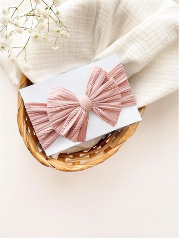 Jesries Baby Devels and Dows ، Handmadey Nylon Hairbands Hairbands Hair أقواس - إكسسوارات شعر الفتيات للحديدين الجدد والرضع والأطفال الصغار in Kuwait