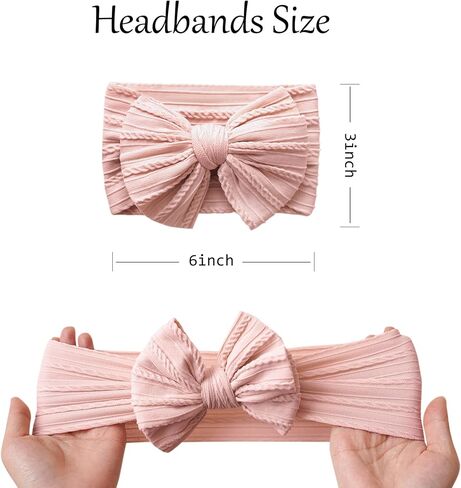 Jesries Baby Devels and Dows ، Handmadey Nylon Hairbands Hairbands Hair أقواس - إكسسوارات شعر الفتيات للحديدين الجدد والرضع والأطفال الصغار in Kuwait