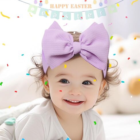 2pcs أقواس عصابة عيد الفصح ، ناعمة نايلون نايلون طفلة. in Kuwait