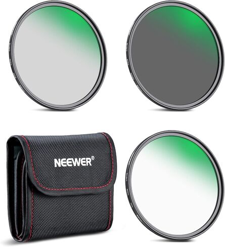مجموعة مرشح العدسة Neewer 52 مم ND8 ND64 مجموعة مرشح CPL ， الكثافة المحايدة+مجموعة مرشح المستقطب الدائري مع 30 طبقة طلاء نانو/عالي الدقة من الزجاج البصري/طارد الماء/خدش/حقيبة فائقة النحافة/المرشح in Kuwait