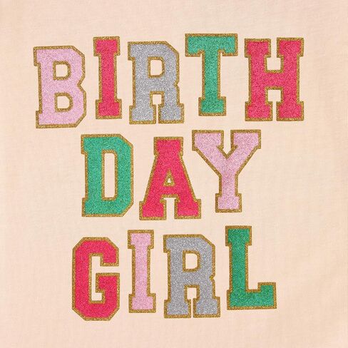 Izyjoy عيد ميلاد فتاة القمصان الصغيرة 2nd 3rd 4th الخامس 6th عيد ميلاد بريق التصحيح t-shirt bday الزي قصير الأكمام قمم تي شيرت in Saudi Arabia