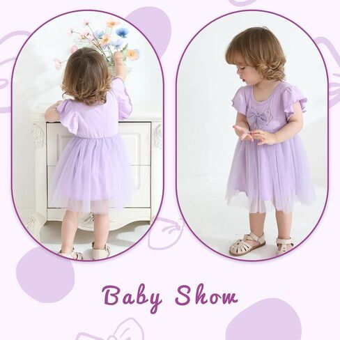 Toddler Baby Girl Summer Tutu Dress Princess Ruffle Casual Tulle Dress Bowtie Sleeveless Mesh Dresses 9M-4T in Saudi Arabia