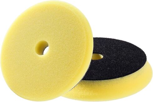 Light Cut Polishing Pad, Compound Buffing Pad for Car Buffer Polisher Compounding, Polishing and Waxing 2-Pack (6" Face, 5" Backing) 2-Pack in Saudi Arabia