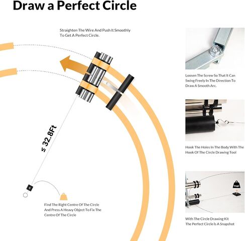 Court Line Tape Machine, with Drawing Circle Kit, Parking Lot Striping Machine for Driveway, Asphalt or Concrete, Basketball Courts, Pickleball Court, Road Warning in Saudi Arabia