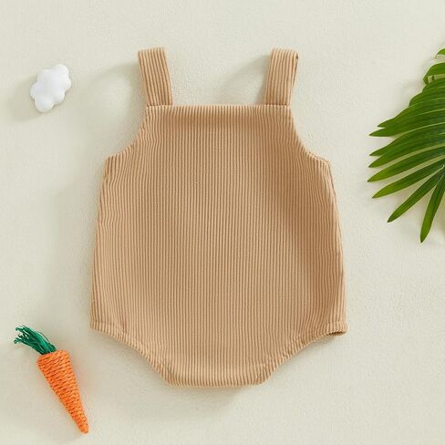 My First Easter Baby Girl Boy Outfit Bunny Embroidery Spring Overall Romper Newborn Infant Baby Easter Clothes in Saudi Arabia