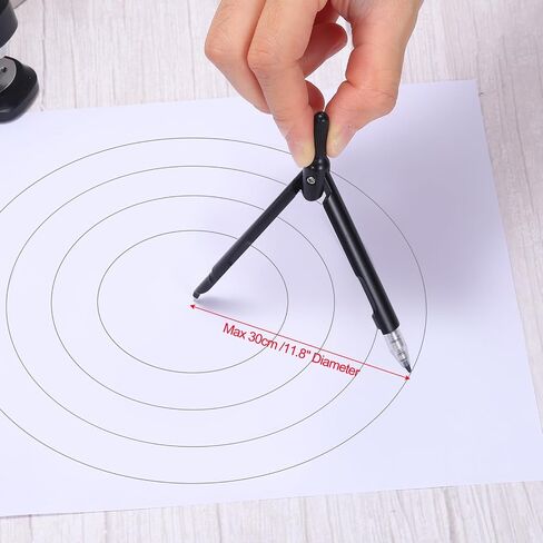M&G Compass for Geometry, Metal Compass with Extra Leads and Eraser Geometry Math Drafting Drawing Measuring Tools for Classroom Office Supplies, Pink in Kuwait