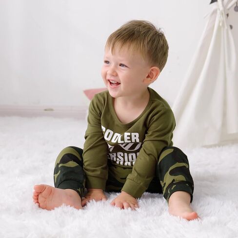 YALLET Baby Toddler Boy Clothes Fall Winter Outfit Long Sleeve Sweatshirts Pants Set 6 9 12 18 24 Months 3T 4T 5T Boy Clothes in Kuwait