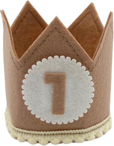 Monthly Baby Milestone Photo Prop Crown - Felt with Interchangeable Month Numbers - First Birthday Photo in Saudi Arabia