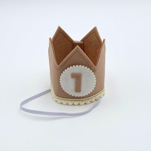Monthly Baby Milestone Photo Prop Crown - Felt with Interchangeable Month Numbers - First Birthday Photo in Saudi Arabia