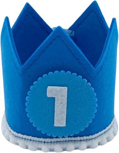 Monthly Baby Milestone Photo Prop Crown - Felt with Interchangeable Month Numbers - First Birthday Photo in Saudi Arabia