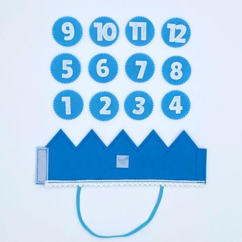 Monthly Baby Milestone Photo Prop Crown - Felt with Interchangeable Month Numbers - First Birthday Photo in Saudi Arabia